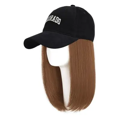2026 Women's Hair Wig Hat with Inward Curls & Baseball Cap