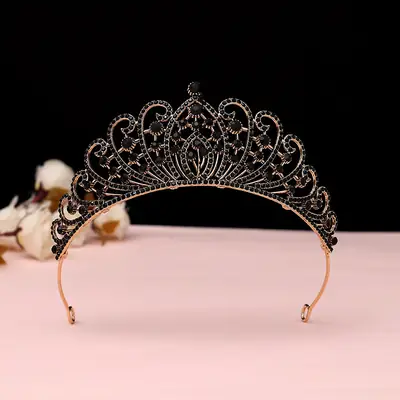 Luxury Crystal Korean Bridal Crown Bar for Girls