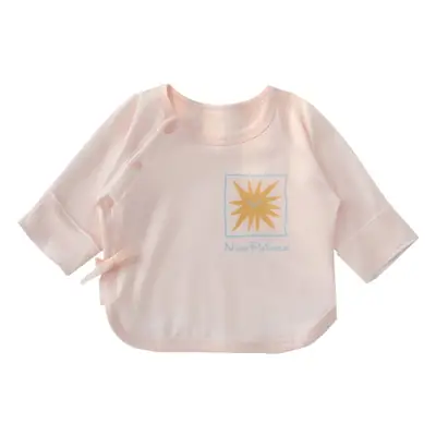 Newborn Baby Top Heshang Modal Pink Boneless Half Back