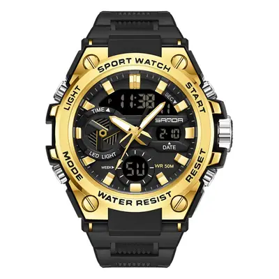 Sanda Red Multi-Functional Waterproof Watch for Boys Teenagers