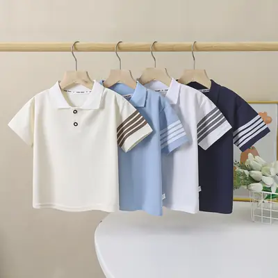 Kids Navy Polo T-Shirt Summer New Arrival
