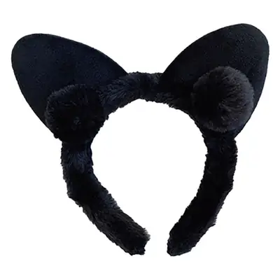 Pink Furry Cat Ear Hairband for Women