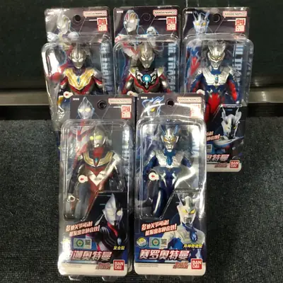 Bandai 17.5cm Super Movable Sound-Equipped Ultraman Tiga, Zero, Trigger, Orb, Zeta Action Figure