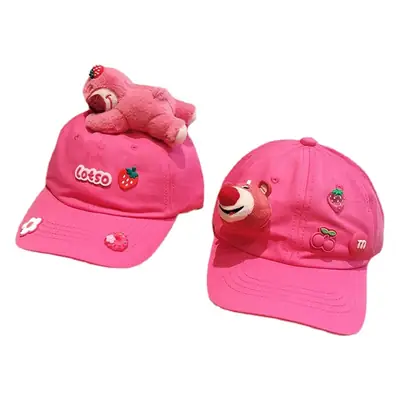 Pink Korean Style Bear Cap for Girls Boys