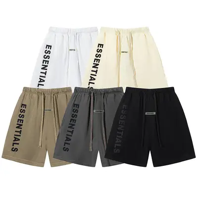 Men White Double Line ESSENTIALS Shorts