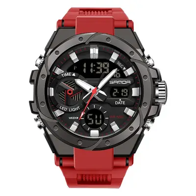 Waterproof Sport Men's Watch with Gold Black Design