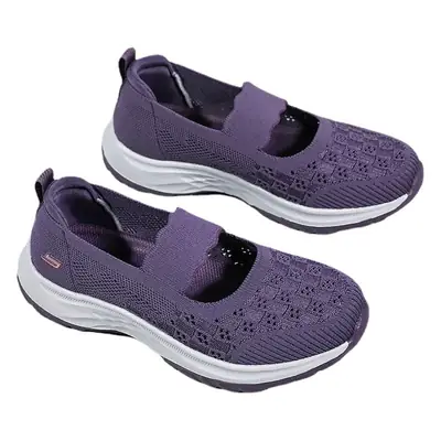 Women's Fly-Knit Slip-On Shoes Purple 2025
