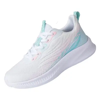 Women's Ultra-Light Mesh Running Shoes White Blue