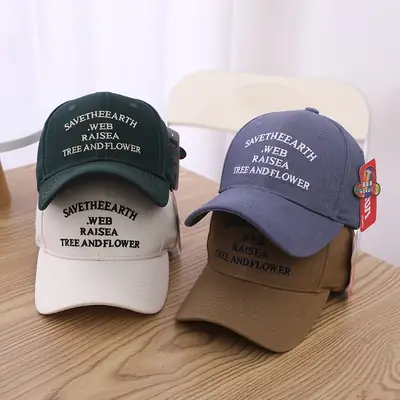 Kids Baseball Cap Blue Summer Sunshade 3-8Yrs