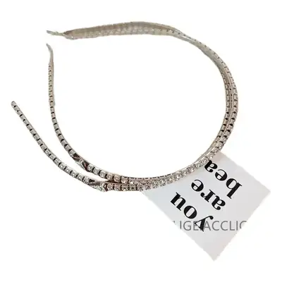 High-end Flash Diamond Triangle Headband for Women