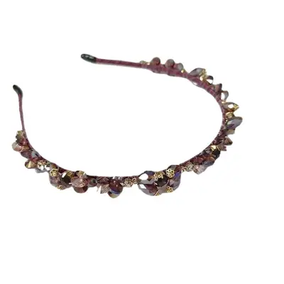 Crystal Black Diamond Hairband for Women