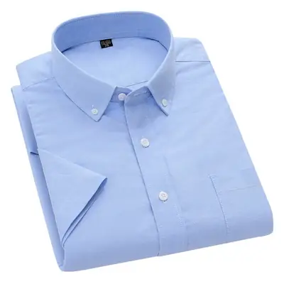 Men's Pink Cotton Oxford Shirt Large