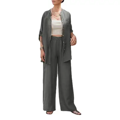 2025 Spring Suit Pure Color Cross-Border Casual Set