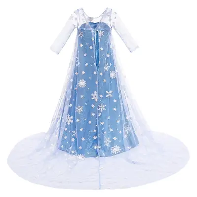 Aisha Princess Dress Blue Frozen Girls Western Style