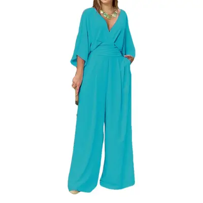 2025 Spring Jumpsuit for Women Pure Color European American