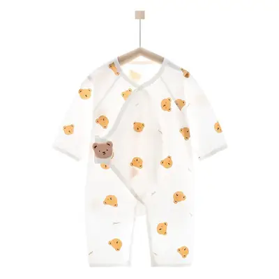 Baby Cartoon Bear Jumpsuit White Air Conditioner Wear