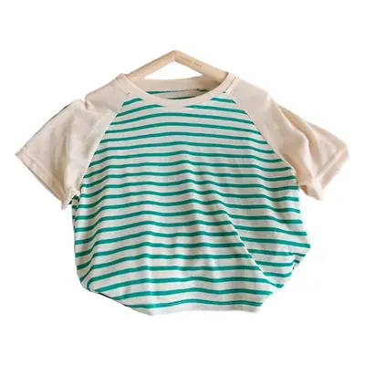 Summer Casual Striped T-Shirt Top for Boys Girls