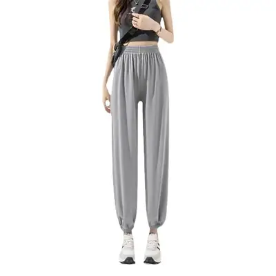 Trendy Women's Jogger Pants 2025 Summer New High-Waisted Sun-Protective Casual Sports Pants