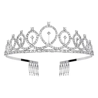Rose Gold Rhinestone Bridal Party Crown Headband