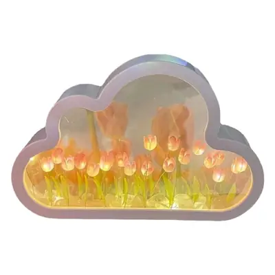 LED Cloud Mirrors Nightlight Decor for Home
