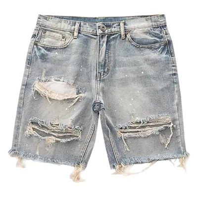 New Ins Slim Fit Lazy Pants Jeans Youth Popular Summer Men's Art Trend