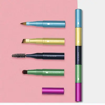 Four-In-One Makeup Brush Set for Long-Lasting Use
