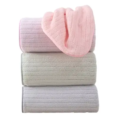 Coral Fleece Bath Towel Extra Thick Absorbent Quick Dry