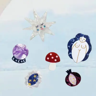 Cute Cartoon Hair Clips Star Mushroom Duckbill Set