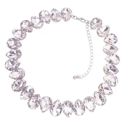 Crystal Exaggerated Necklace for Women with Chain