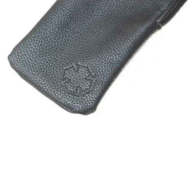 High-Grade Black Litchi Pattern Glasses Case