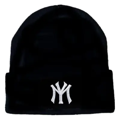 Men's Black Embroidered Wool Beanie 70g Warm Winter Hat