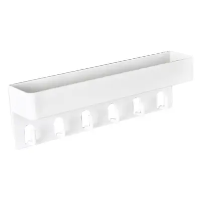 White Wall-Mounted Key Holder Rack for Bedroom Bathroom