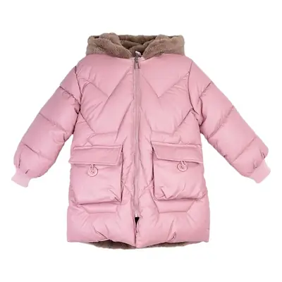 New Winter Girls Red Hooded Coat Medium Large Kids