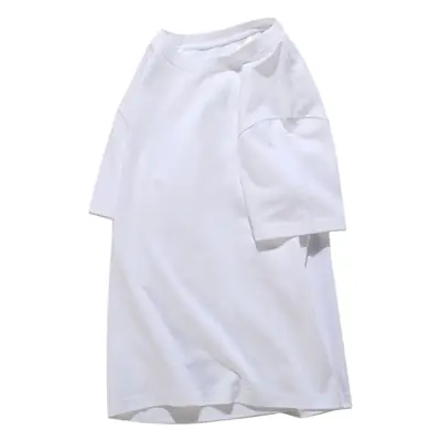 2023 White Cotton T-Shirt Round Neck Siro Spin