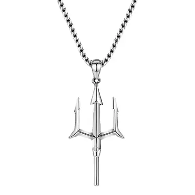 Neptune Trident Necklace for Men European American