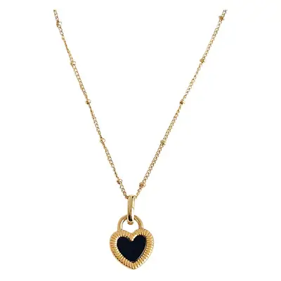 Gold Plated Heart Shaped Necklace for Women