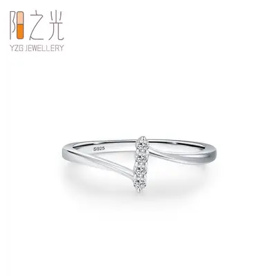 925 Sterling Silver Zircon Ring for Women