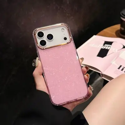Apple iPhone 17 Promax Glitter Shell Case Anti-Fall Lens