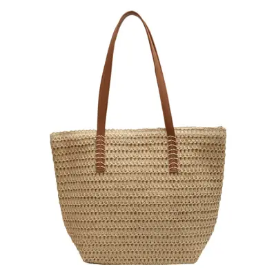 Women's Woven Straw Shoulder Bag Large Capacity 2023
