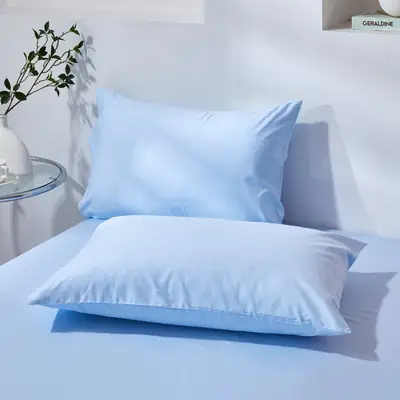 Cotton Pillowcases 48x74cm Pink Single Size