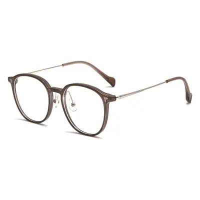 Cold Brown Round Frame Myopia Glasses Women Wholesale