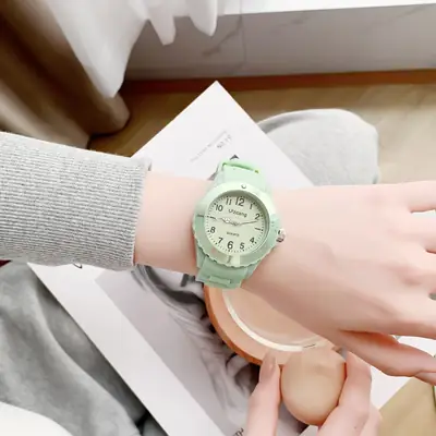 Kids Test Watch Waterproof Colorful Sports Jelly