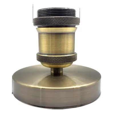 E27 Screw Lamp Base 15.5cm Black