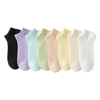 Mesh Socks Women's Socks Summer Thin Cotton Socks Short Tube Deodorant Breathable Sweat-Absorbent Shallow Mouth Comfortable Women's Socks Wholesale