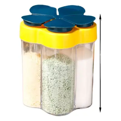 Five-in-One Seasoning Jar with Flip Cap & Moisture-proof Design