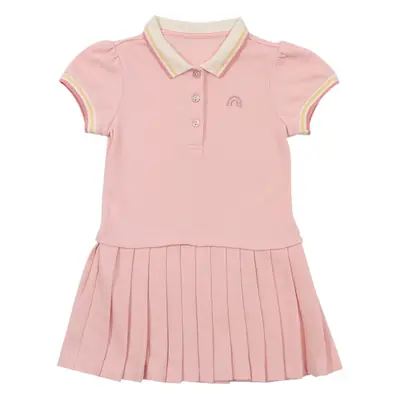 Girls Pink Pleated Polo Skirt Summer Dress 2025