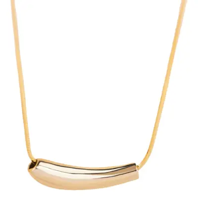 European & American Cross-Border Eggplant Snake Bone Clavicle Necklace