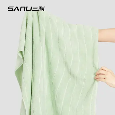Sanli Home Water Corrugated Bath Towel Extra Large 400G
