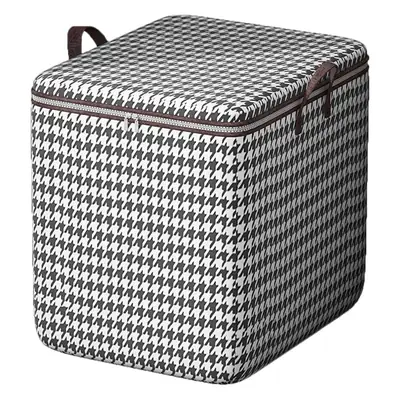 Houndstooth Quilt Storage Bag Large Capacity Portable Moving