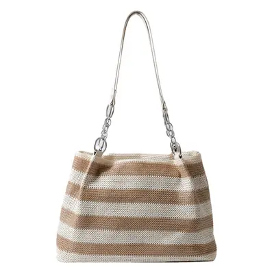 Straw Textured Shoulder Bag Large Capacity 2026